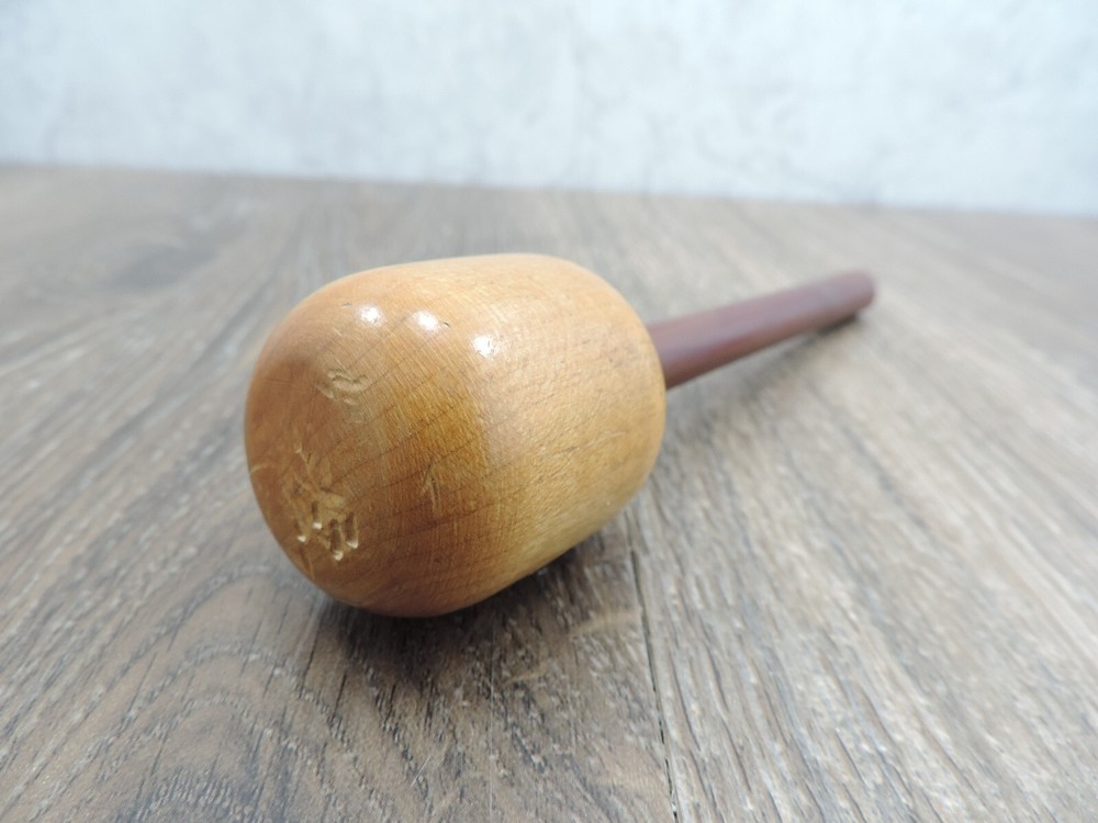 Wood Short Starter 0.43" Diameter 6.5" Overall Length Missing Brass Button