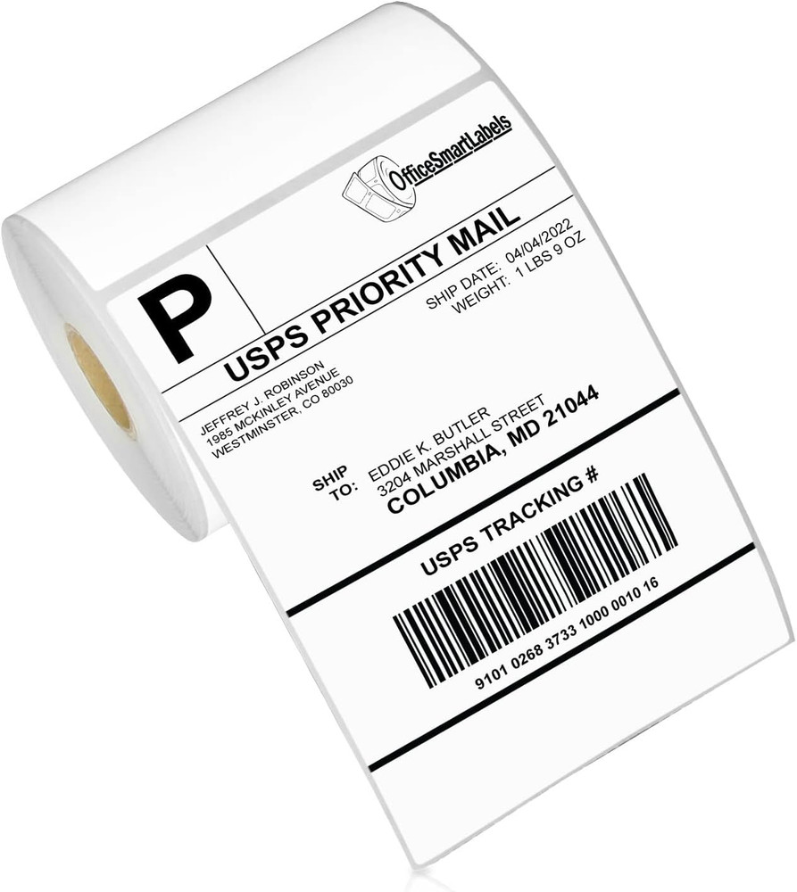 – 4" X 6" Direct Thermal Labels - Compatible with Zebra & Rollo Desktop Printers