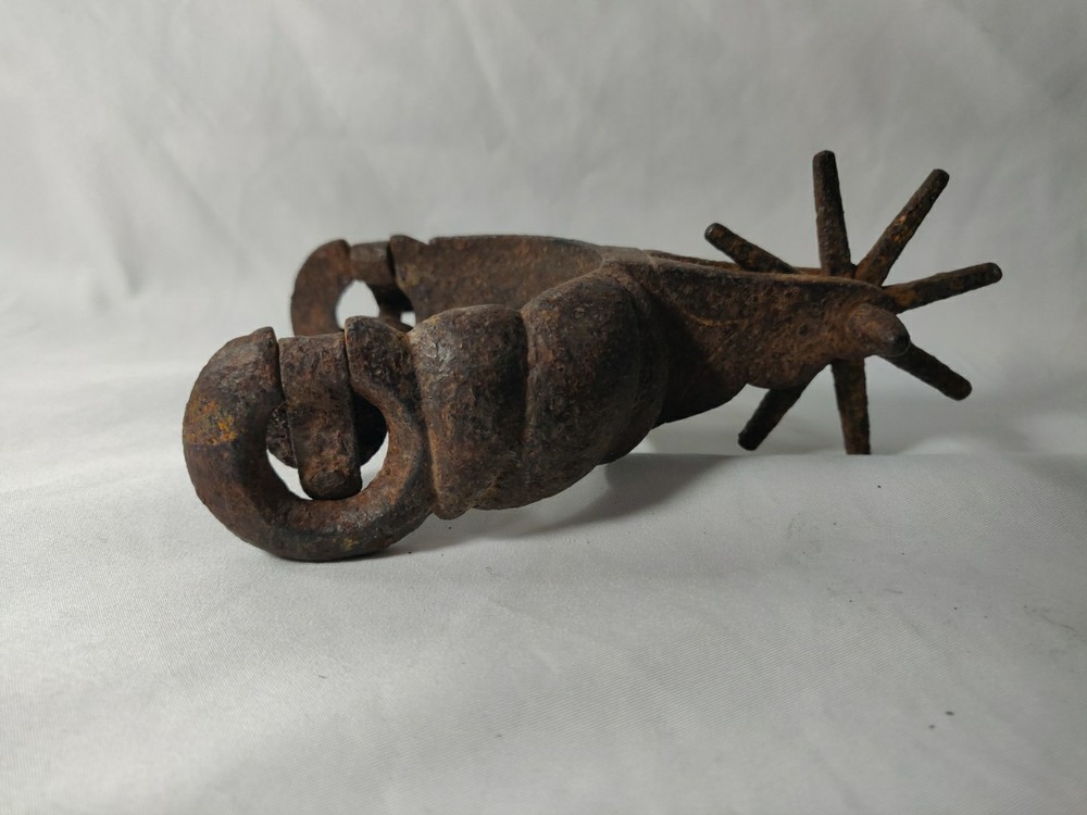 Antique Forged Cast Iron Single Spur Please Read Description