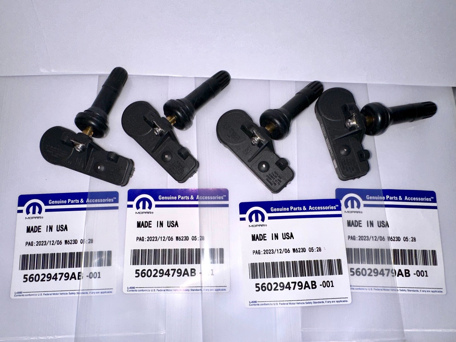 4PCS OEM 56029479AB TPMS Tire Pressure Sensor For Jeep Wrangler Dodge Chrysler