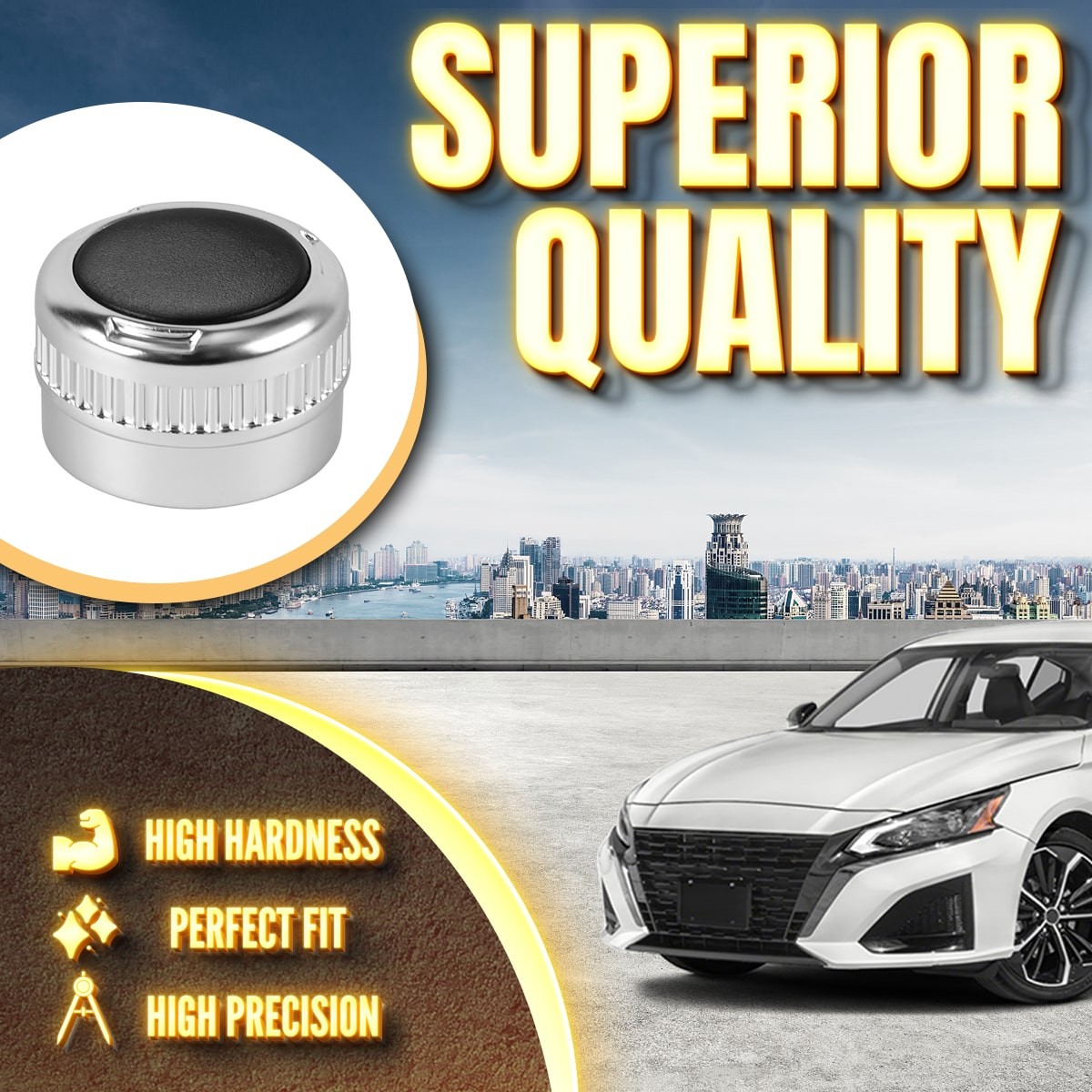 Radio Control Knob Tuner Button Carplay For Nissan Altima Rogue Sentra Versa 19+