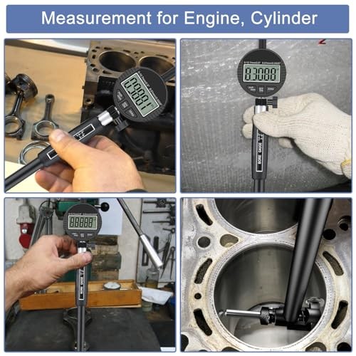 Digital Dial Indicator Bore Gauges (2"-6"/0.0005"), Engine Cylinder