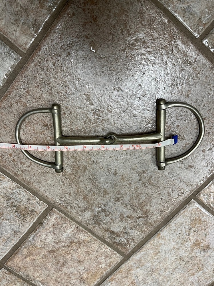 Racing D ring snaffle, sz 5"