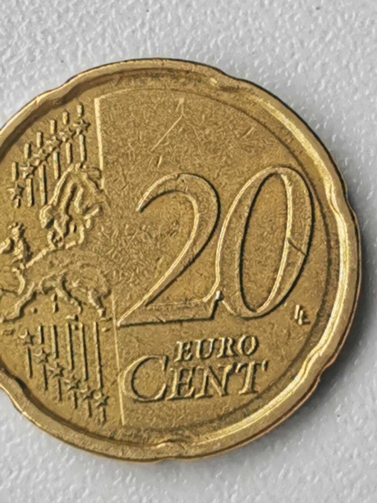 20 EURO CENT BELGIUM ERROR 2008.