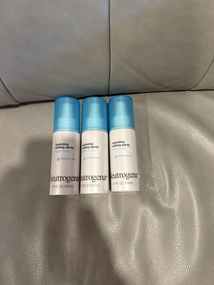 Neutrogena Hydrating Setting Spray Facial Mist 3.4oz - 3 Pack