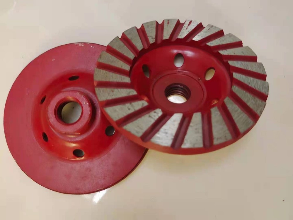 Surface Leveling & 5" Diamond Pads Polishing Diamond Cup Wheel Set