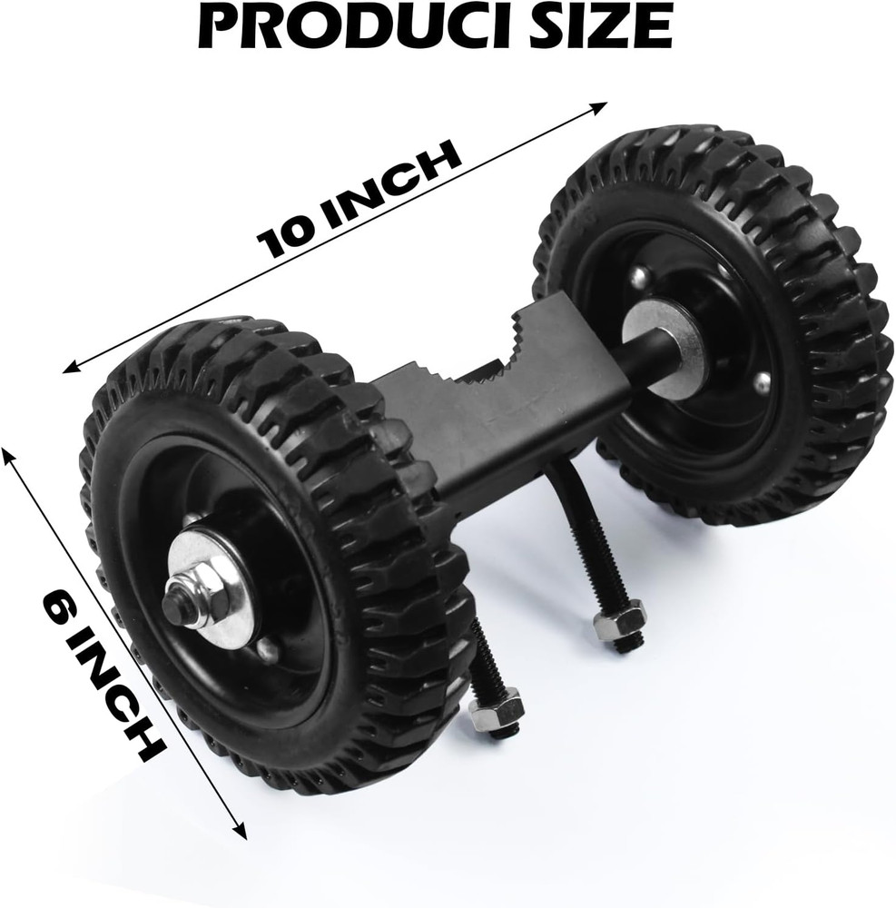 Durable Rolling Gate Hardware Kit with 6" Wheels & Track Brackets