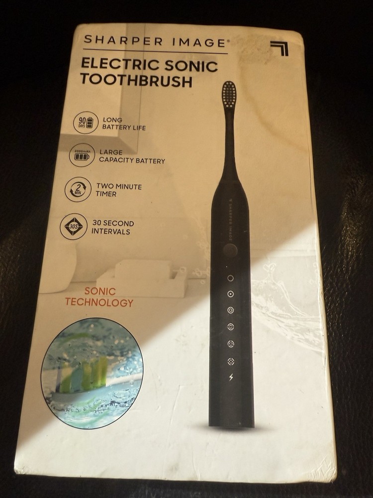 Sharper Image Electric Sonic Toothbrush timer Rechargeable
