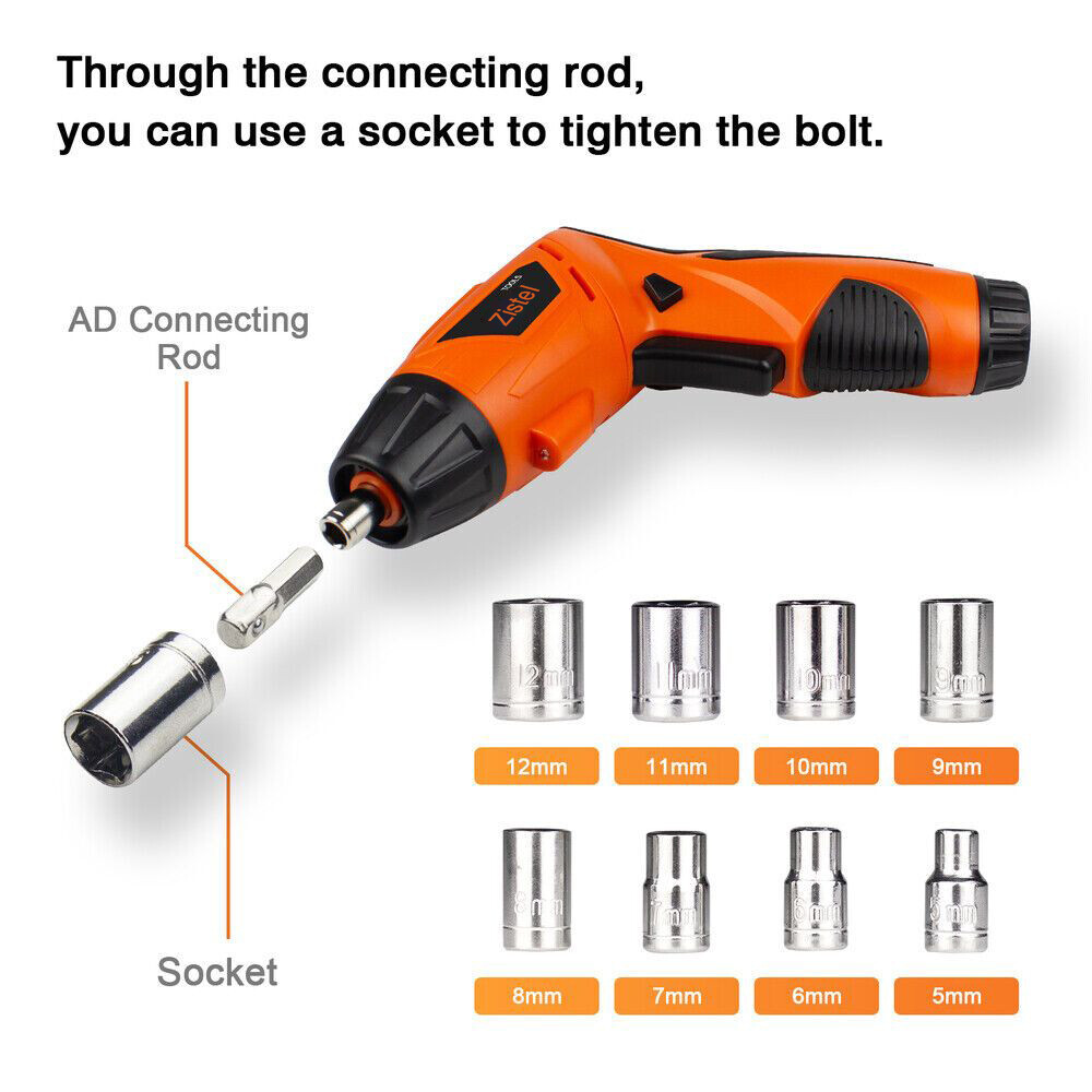 Electric Cordless Rechargeable Screwdriver Mini Power Screw Driver Tool Bits A++