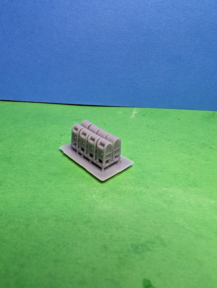 8 N Scale Mail Post Boxes N1024