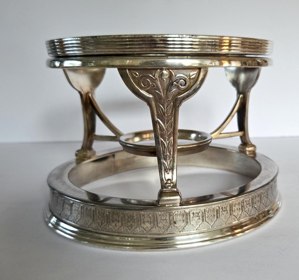 Vtg Warming Stand Reed & Barton, MFD & Plated Pattern #2940 No Flame Container