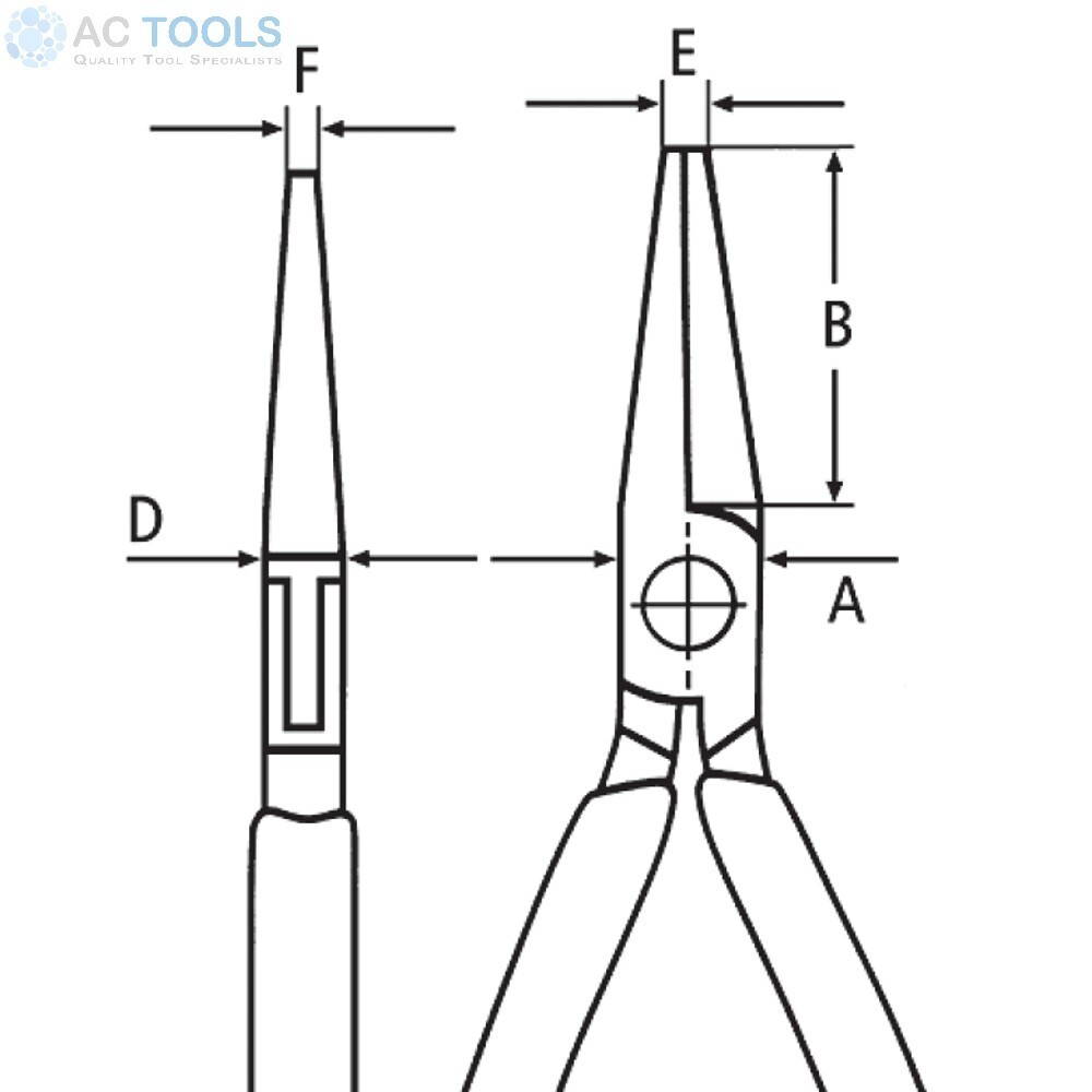 Knipex Precision Electronics Pliers - Snipe Nose 115mm - 3521115