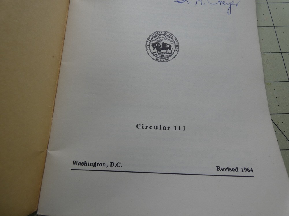 Duck Stamp Data United States Department of the Interior Fish and Wildlife 1964