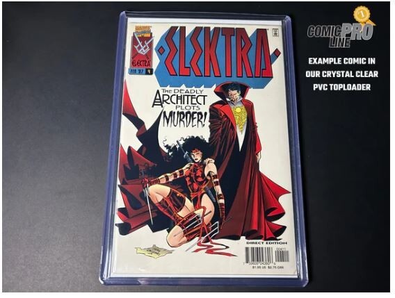 Comic Pro Line Silver Age - PVC Top Loader 7 1/4" x 10 1/2" - 10 PACK
