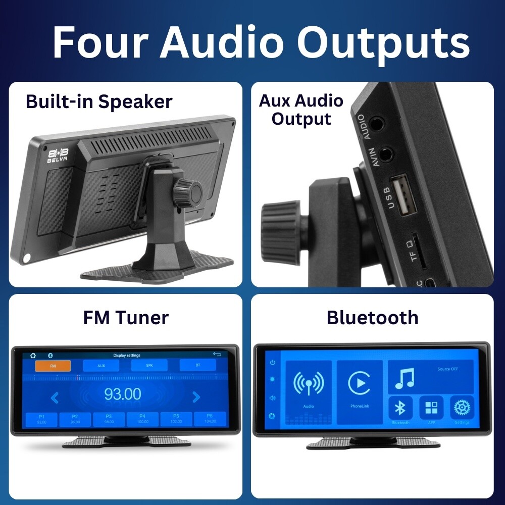 Belva NDASH10 Dash Mount CarPlay and Android Touchscreen