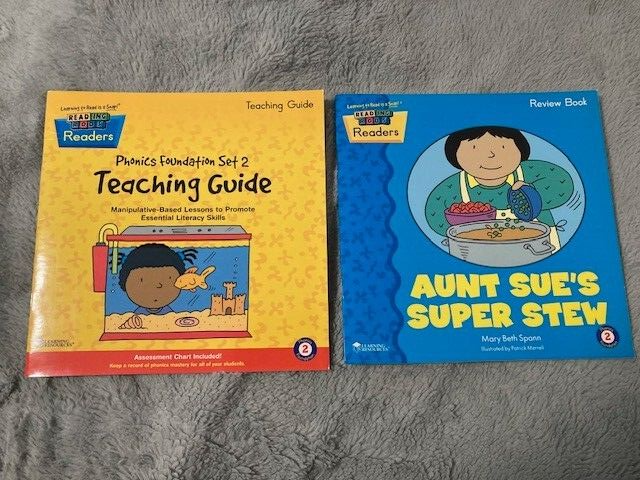 Learning Resources Reading Rods Readers SET 2 - Teaching Guide & Review Book