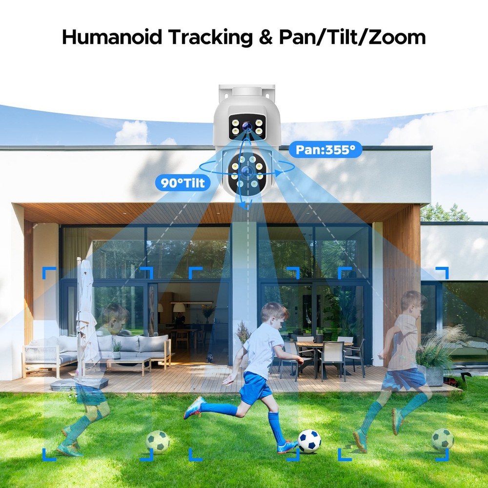 🔥CAMCAMP 4MP PoE CCTV Camera Systems 8CH 500GB NVR Wired Security Camera System