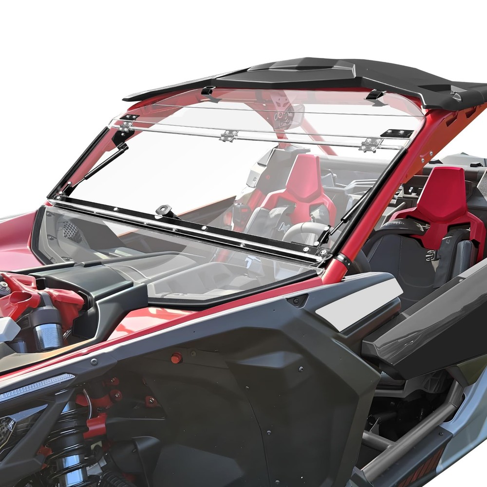 Front X3 Flip Windshield Scratch Proof Full Windshield Clear one size