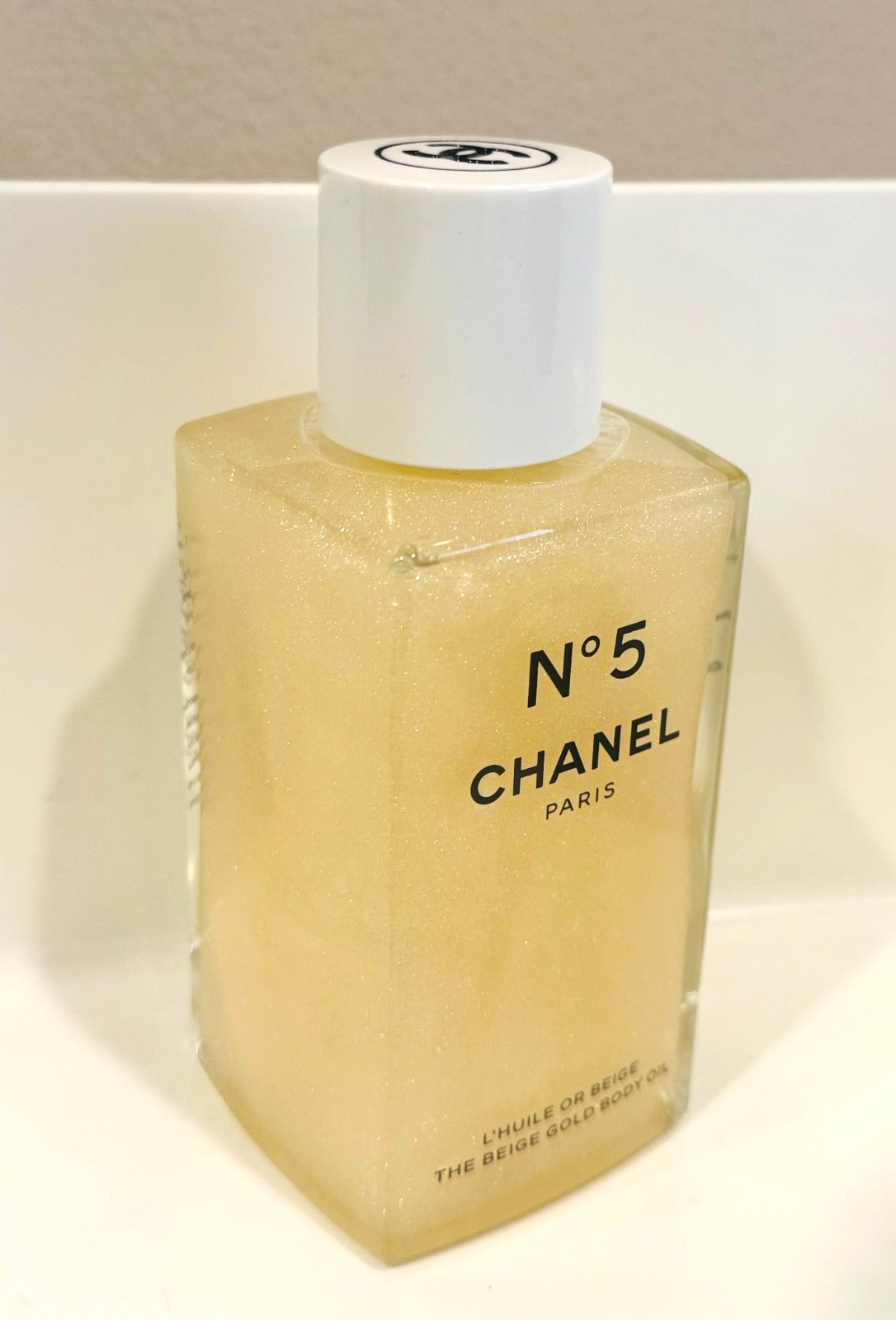 ✅CHANEL N°5 BEIGE GOLD BODY OIL-8.4 oz /250ml, LIMITED ADDITION. NIB