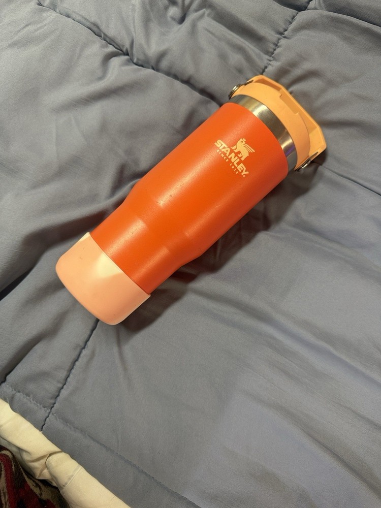 30oz Orange Stanley Water Bottle With Boot