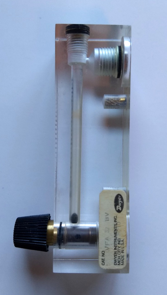 Dwyer Series VFA Visi-Float 0-50cc/min Water Flow Meter