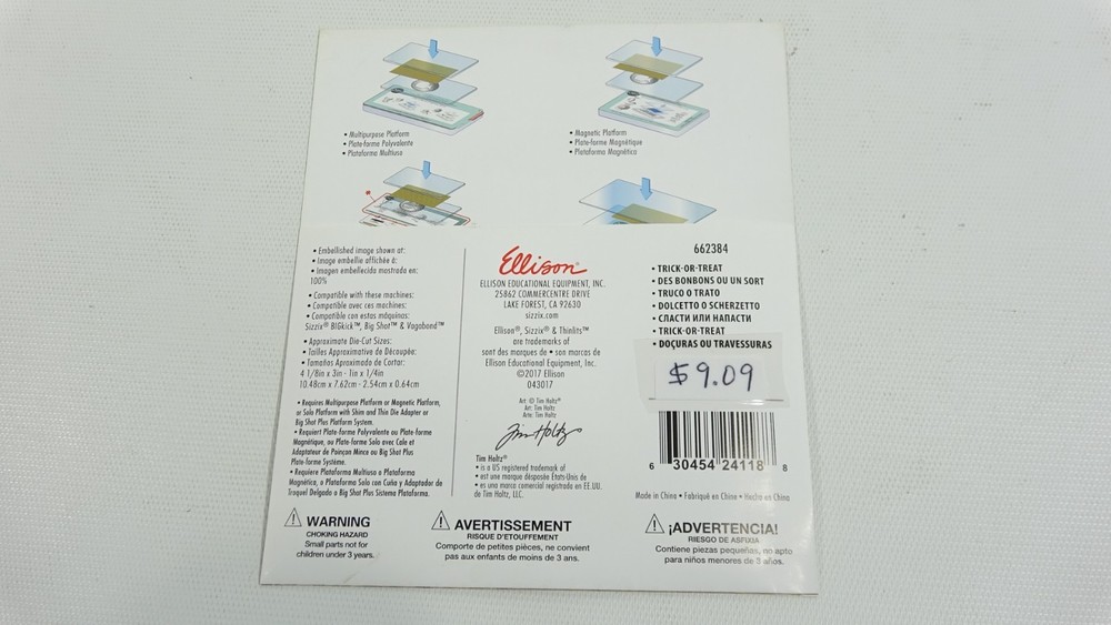 2017 Tim Holtz Sizzix Thinlits Trick or Treat Halloween Dies #662384