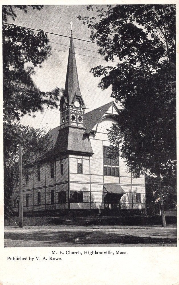 M.E. CHURCH, HIGHLANDVILLE, MA  - PC2473