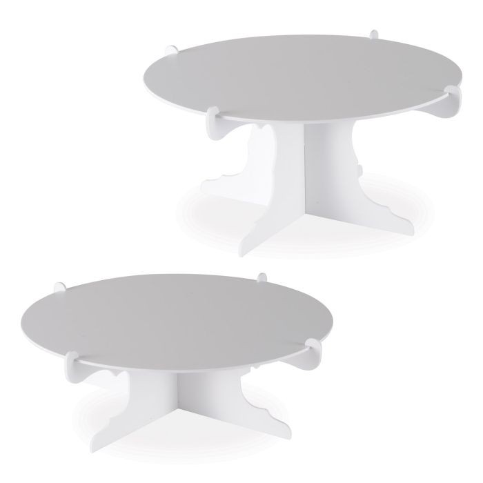 Beistle Cardboard 6"x12½" Cake Stands White