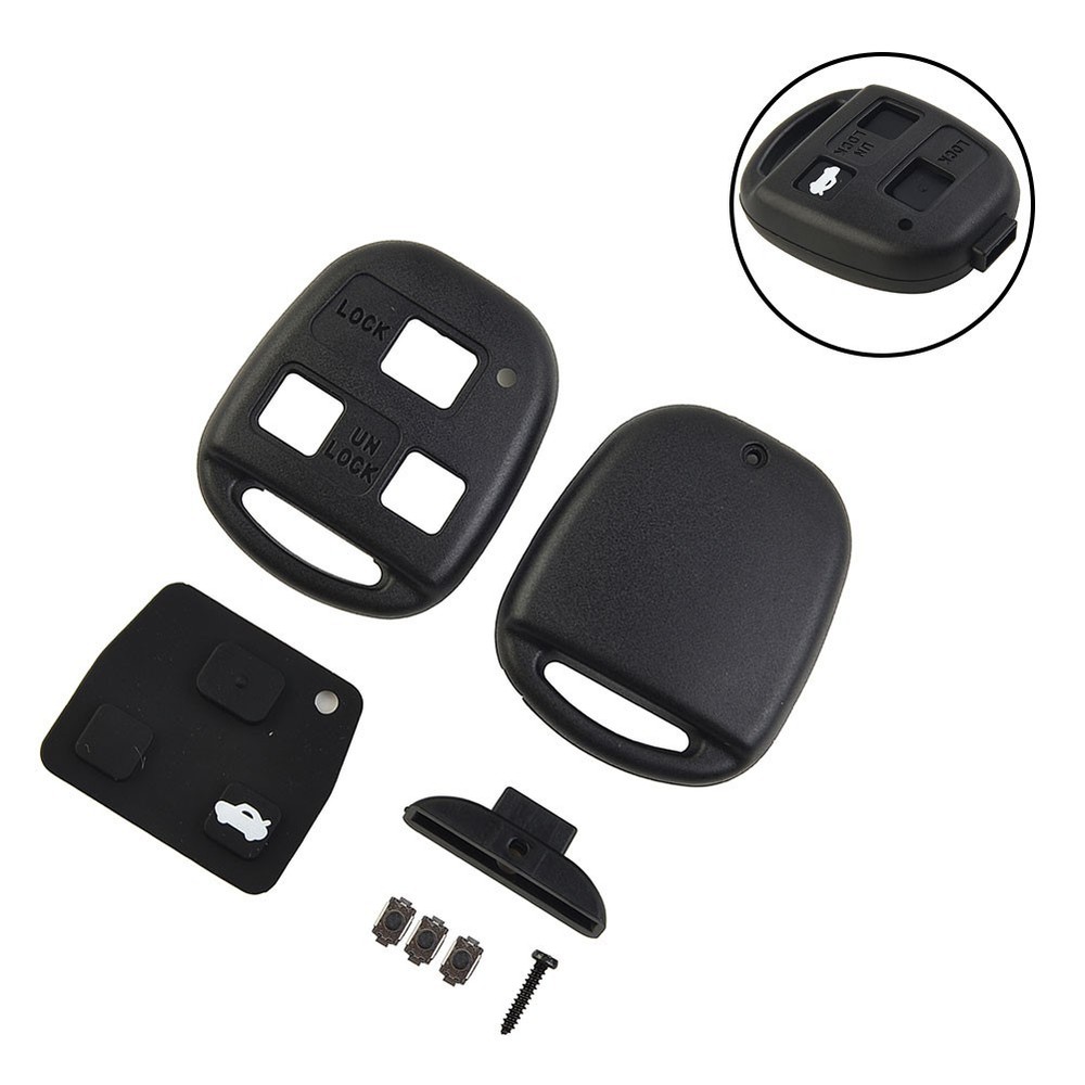 Key Button Pad Key Shell 3Button Auto Care Car Accessories Car Remote Key Case