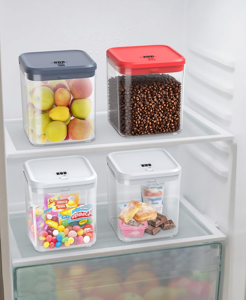 Lockable Storage Box with Combination Code - Secure Medicine Safe, Jail & Sna...