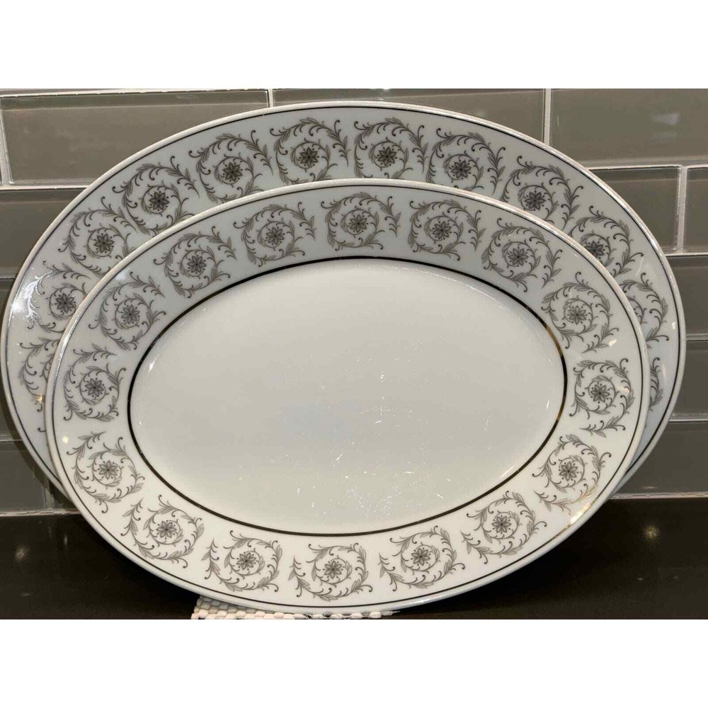 Vintage NORITAKE 2pc “Piccadilly” Platter Set