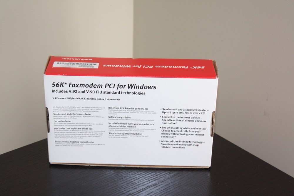 US Robotics 56k Faxmodem PCI for Windows Model 5699B