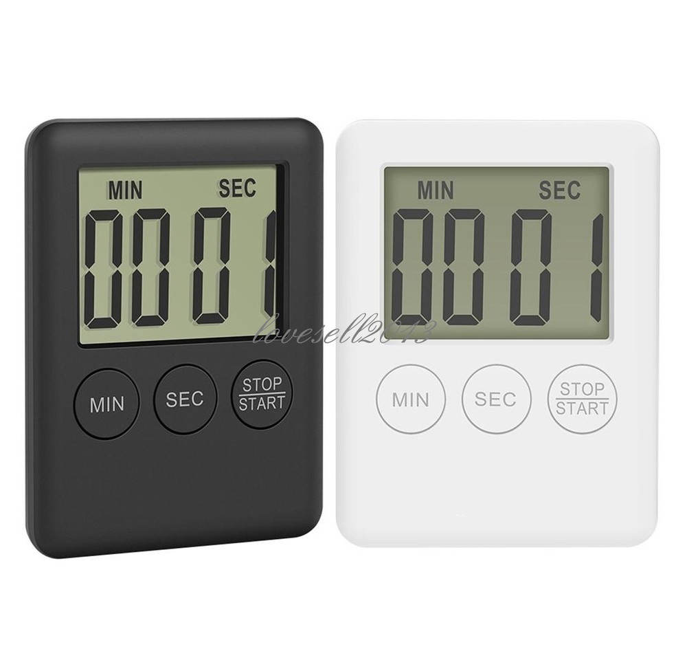 New LCD Display Digital Kitchen Cooking Timer Count-Down Up Clock Alarm Magnetic