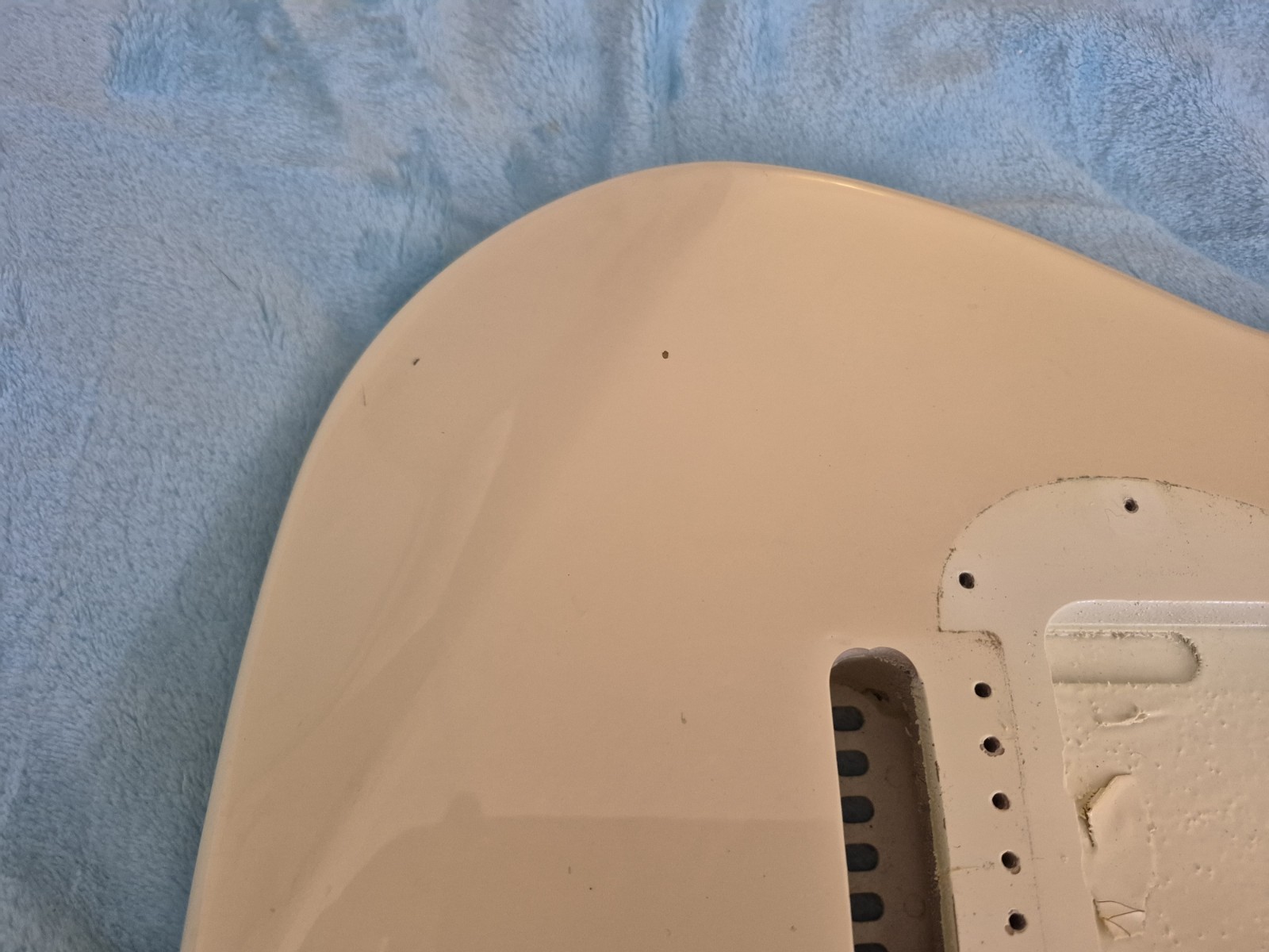 Squier By Fender Stratocaster Strat Electric Guitar Body Arctic White Reliced