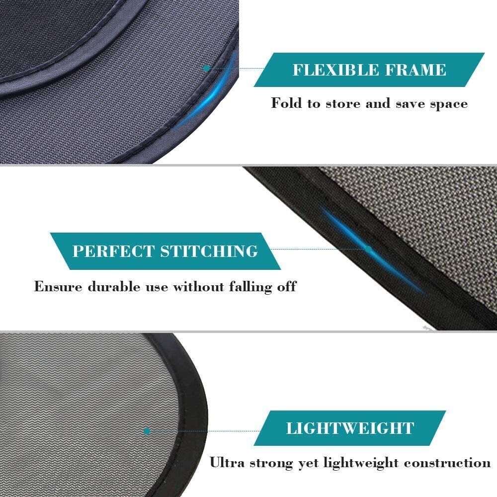 5 PCS Car Side Rear Window Screen Mesh Sun Shade Cover Windshield Sunshade Visor