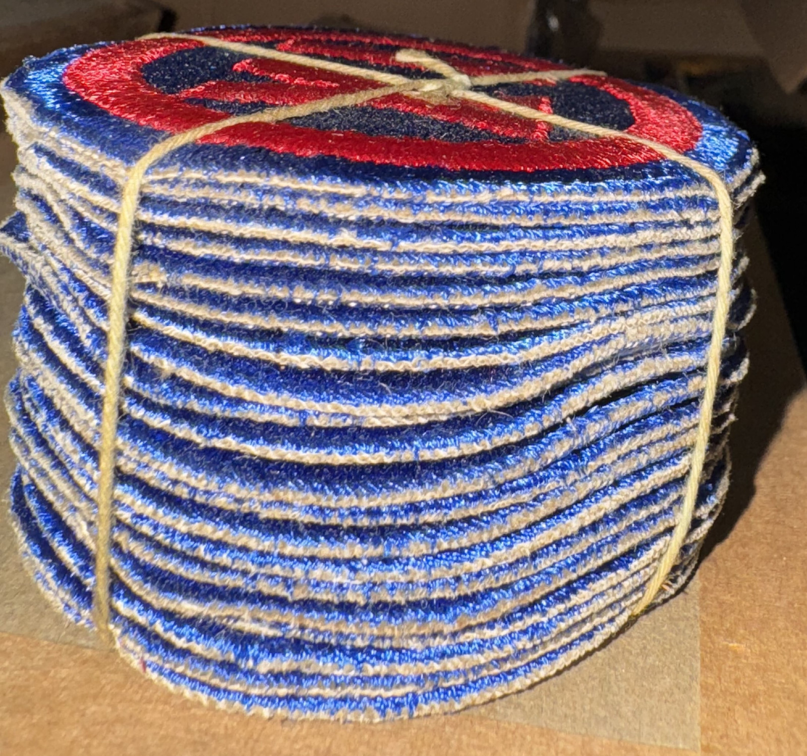 Original government issue bundle of 20 WW II era IX Corps SSI Patches dealer lot