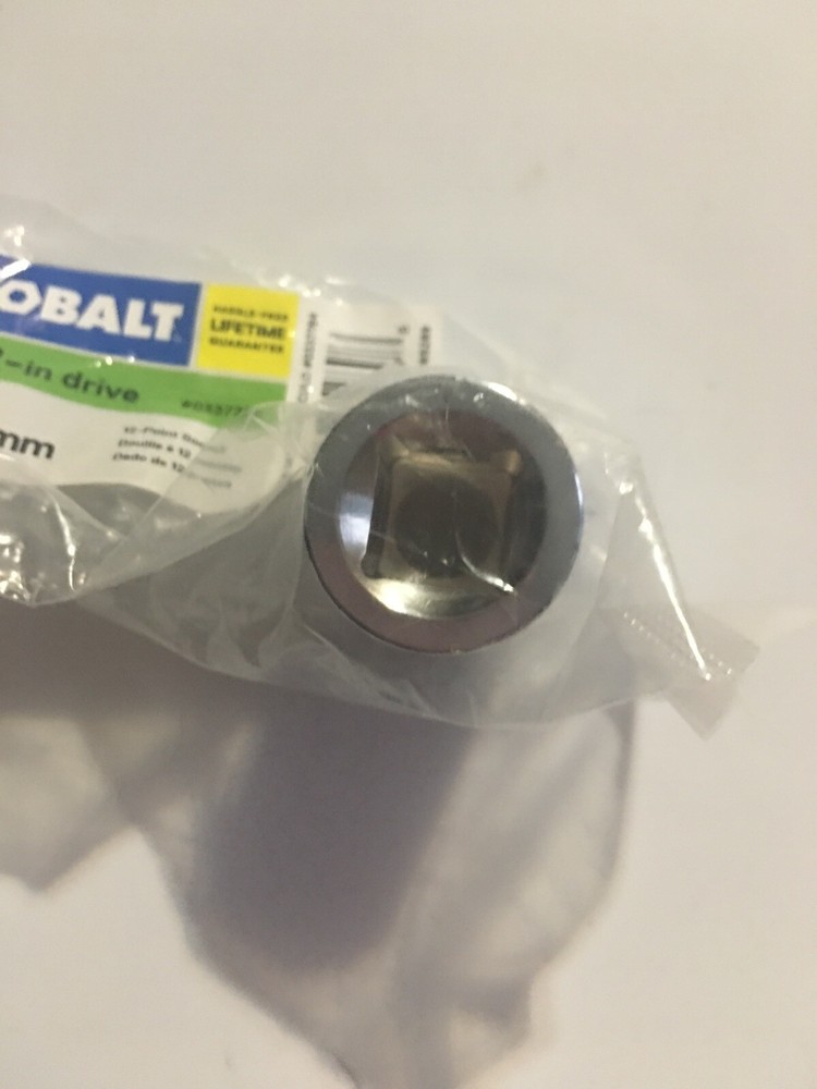 New Kobalt 0337764 12 Point Socket 18mm 1/2" Drive