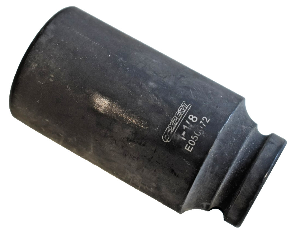 Mac Expert Tools E050072 1-1/8" SAE Deep Impact Socket 1/2" Drive 12 Point