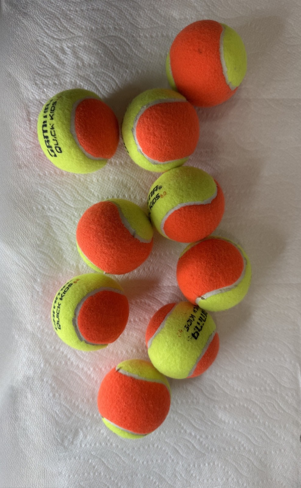 Gamma Quick Kids 36 Red & Yellow Tennis Balls Lot of 9 Low Compression NWOT