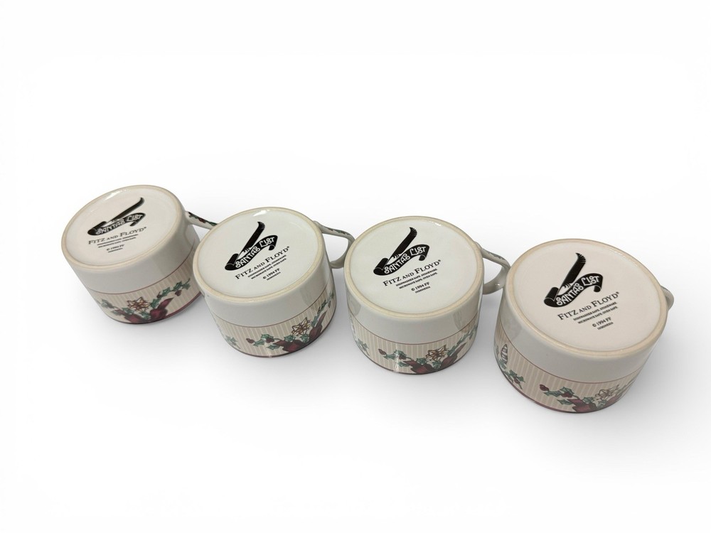 Fitz & Floyd Santa’s List 20pc Christmas Dinnerware Set – Plates & Cups