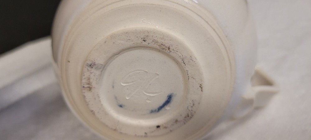 Vintage Art Pottery Pitcher. Signed.