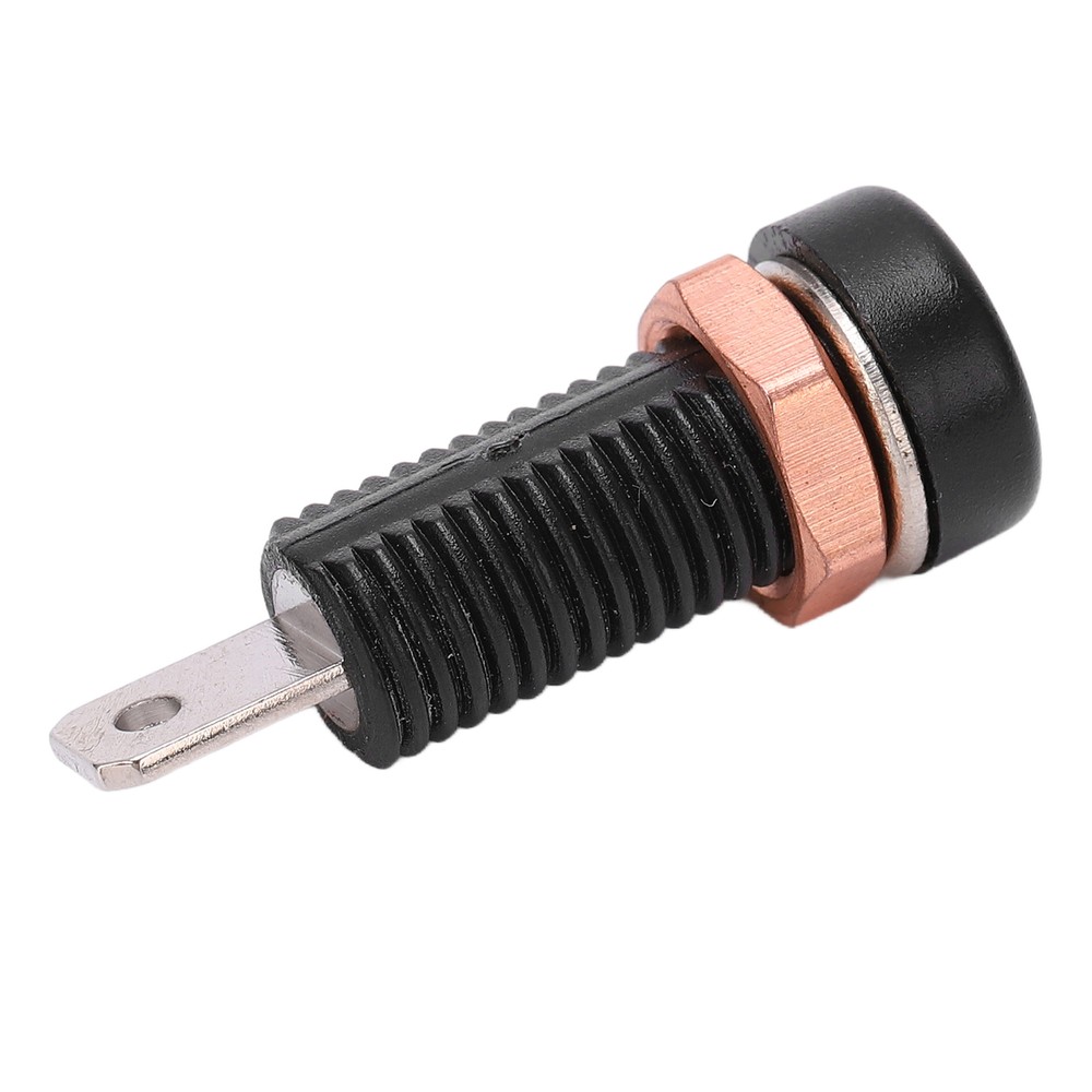 10pcs 4mm Banana Socket Mount Binding Post Connector Adapter Panel Black US
