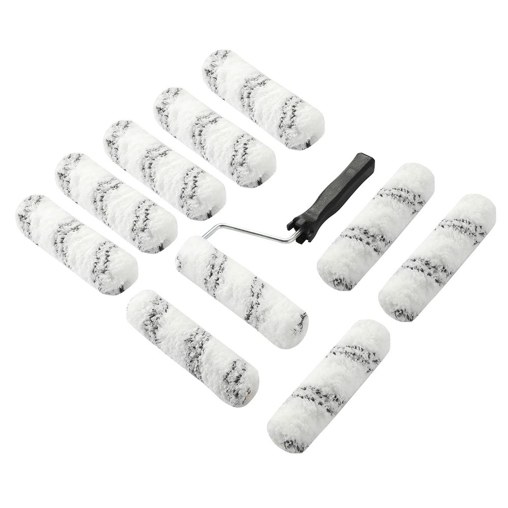 Paint Roller 6 Inch 3/4 in Roller NapsHigh-Density Microfiber Mini Roller wit...