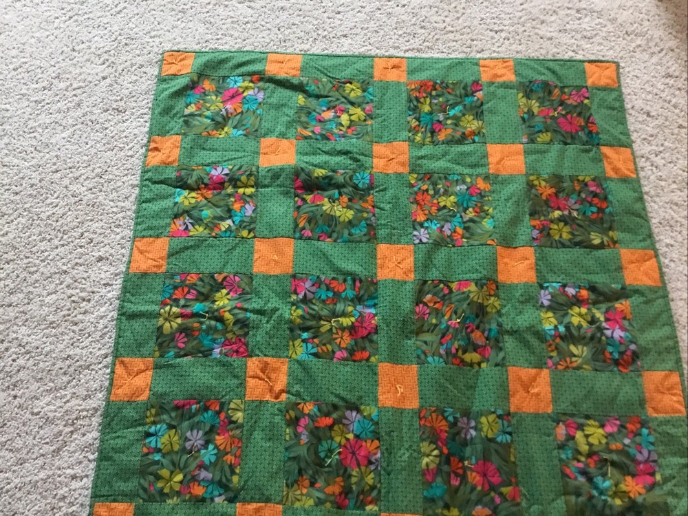 Prayers & Squares Prayer Quilt Ministry Lap Patchwork Quilt 48x38