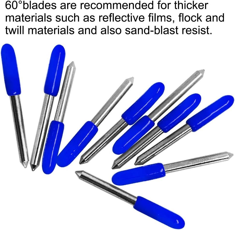 Durable Tungsten 30/45/60 Degree Blades - Complete Cutting Solution for Plotters