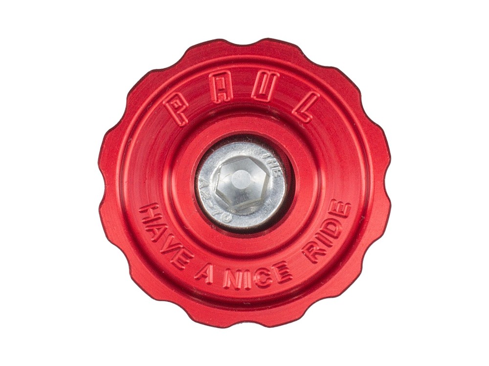 Paul Components Aluminum Top Cap, Red