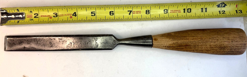 Vintage Aetco. USA 7/8" chisel / Woodworking Tool