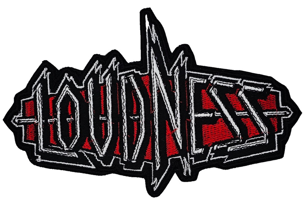 LOUDNESS LOGO (shaped border) EMBROIDERED PATCH