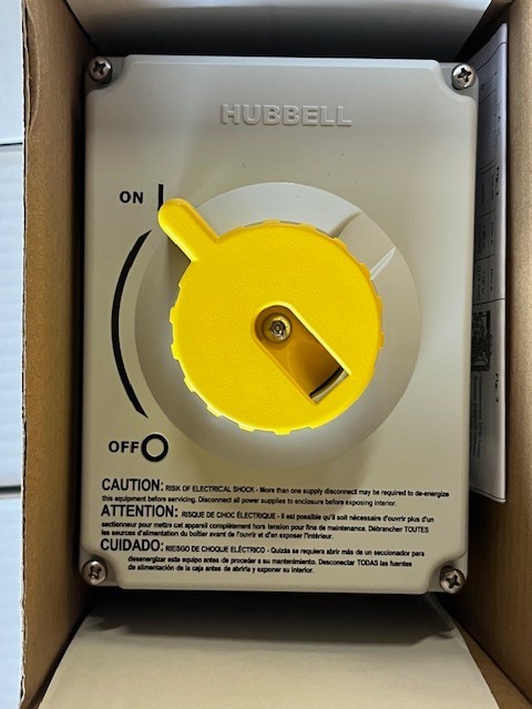 Hubbell MD30 Disconnect Switch New