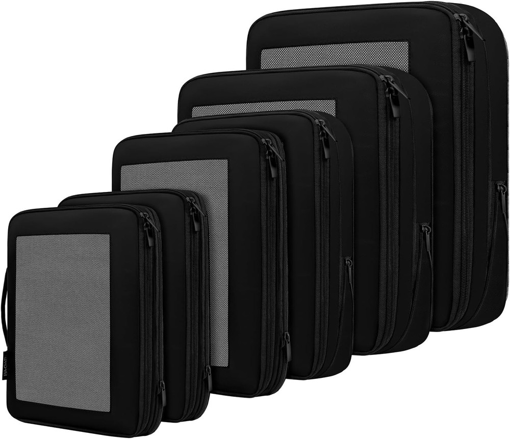 4 Set/6 Set/8 Set Compression Packing Cubes Travel Accessories Expandable Pac...